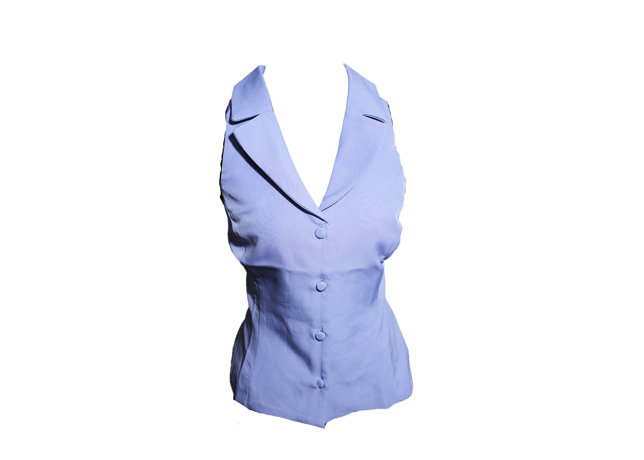 Soft Purple No Sleeve Blazer Vest